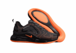 NIKE AIR MAX 720 BLACK - ORANGE LOGO