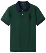 ראלף לורן-RALPH LAUREN POLO TSHIRT MEN'S SHORT DESGIN - Deep Fir