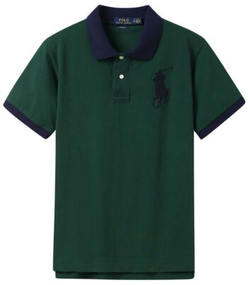 ראלף לורן-RALPH LAUREN POLO TSHIRT MEN'S SHORT DESGIN - Deep Fir