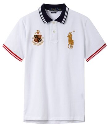 ראלף לורן-RALPH LAUREN POLO TSHIRT MEN'S SHORT DESGIN - Hawkes Blue