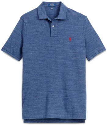 ראלף לורן-RALPH LAUREN POLO TSHIRT MEN'S SHORT DESGIN - Wedgewood