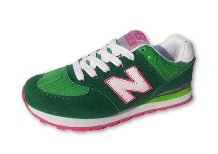 נעלי-ניו-באלאנס-New-Balance-574-GREEN-WHITE-1-1